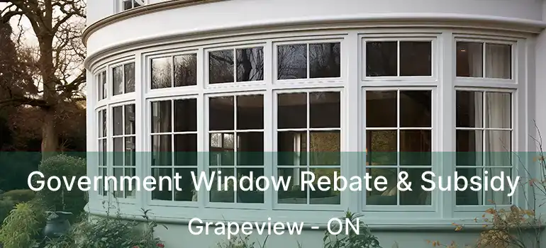 Government Window Rebate & Subsidy Grapeview - ON