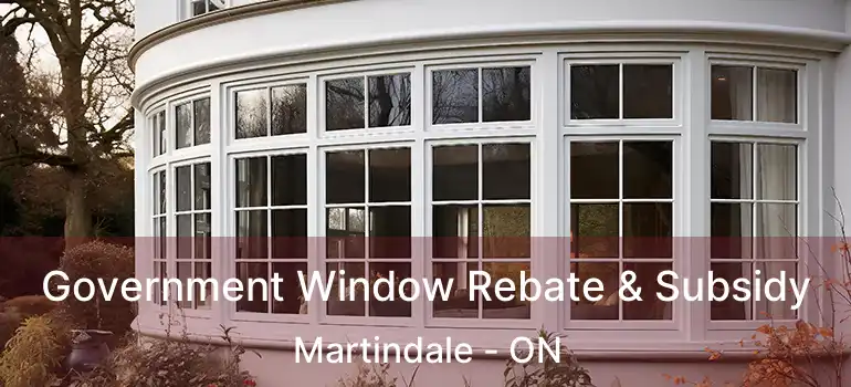 Government Window Rebate & Subsidy Martindale - ON